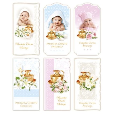 Kartka składana chrzest DL Merigraf (5902221802850)