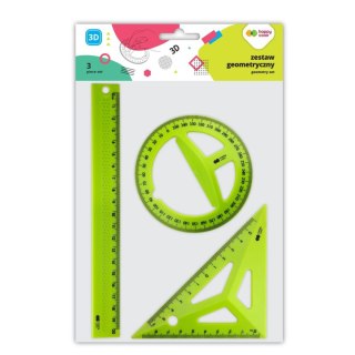Komplet geometryczny 3 el. Happy Color (HA 2502 03S1-3D)