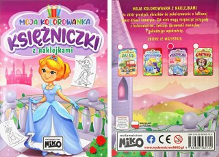 Książeczka edukacyjna Moja kolorowanka z naklejkami. Księżniczki Niko