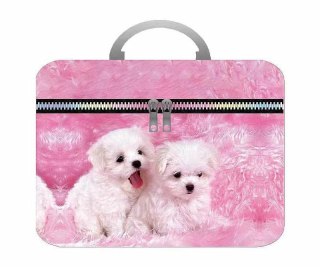 Kuferek walizka z lusterkiem, zapinany na zamek Adar (587434)