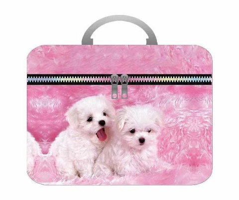 Kuferek walizka z lusterkiem, zapinany na zamek Adar (587434)