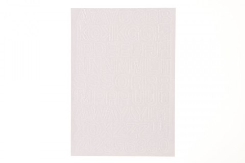 Litery samoprzylepne biały Farro