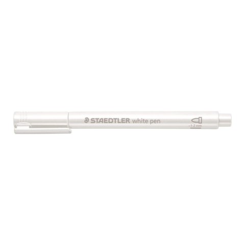 Marker permanentny metaliczny wkład biały 1-2mm okrągła końcówka Staedtler (8323-0)