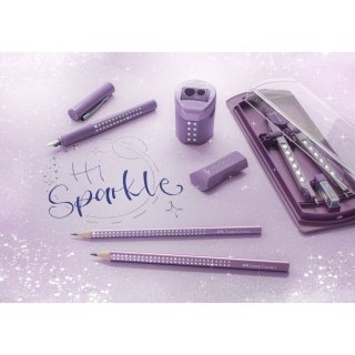 Ołówek Jumbo Sparkle metallic fioletowy B Faber Castell (111663 FC)