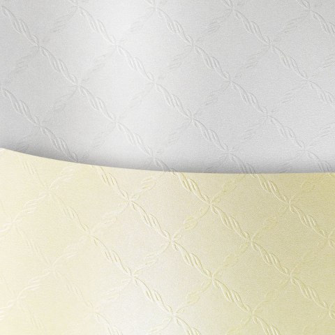 Papier ozdobny (wizytówkowy) chic diamentowa biel A4 biały 220g Galeria Papieru (204501)