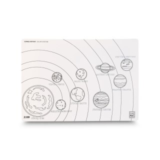 Podkład na biurko FUNNY MAT white UKŁAD SŁONECZNY sfu11021 biały polipropylen PP [mm:] 335x480 Strigo (8681379310215)