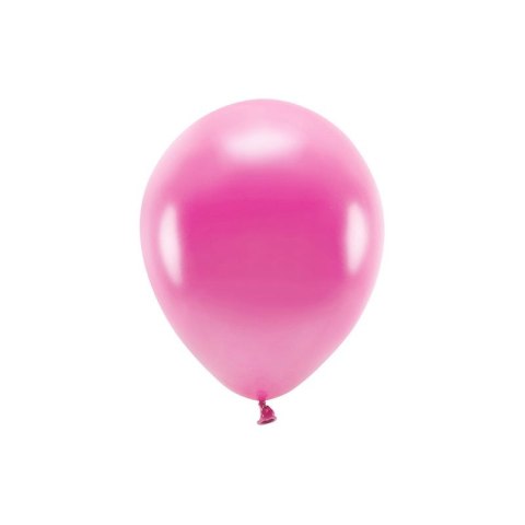Balon gumowy Metalizowane Eco Balloons fuksja 260mm Partydeco (ECO26M-080)