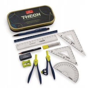 Komplet geometryczny Theon w metalowym opakowaniu 9 el. Antella