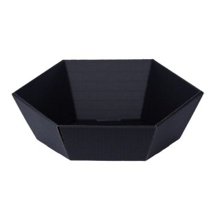 Kosz prezentowy Sześciokątne duże czarne-10 szt Paw (GM-KC-5)