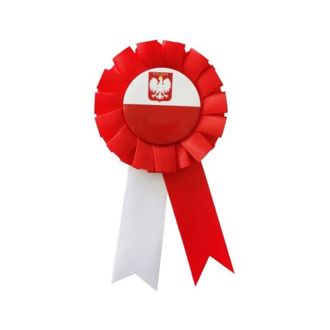 Kotylion Biało-czerwony biało-czerwony Godan (YH-KNBC)