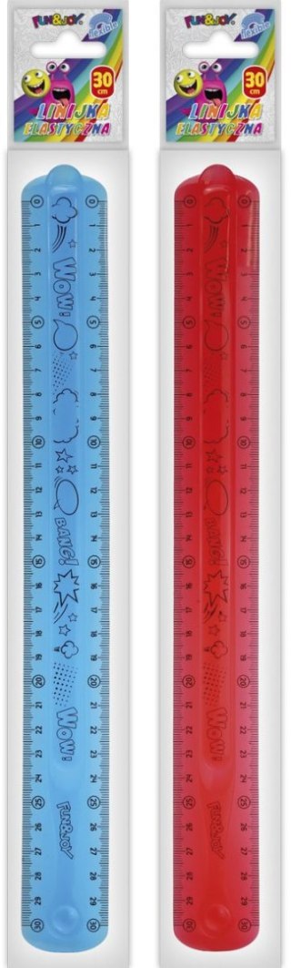 Linijka PVC PCW 30cm Fun&Joy (FJ971665)