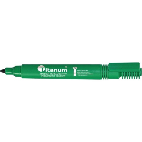 Marker permanentny wkład zielony 2,0mm okrągła końcówka Titanum (PY1026-02)