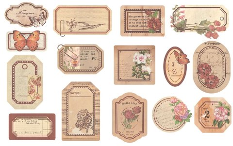 Ozdoba papierowa Craft-Fun Series etykiety w pudełku Titanum (24XQ0501-18)