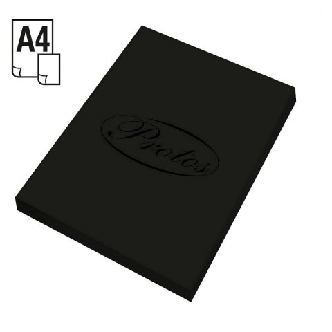 Papier kolorowy A4 czarny 100k. 80g Protos