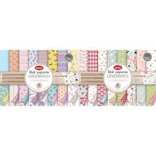 Papier ozdobny Blok do scrapbookingu A4 mix [mm:] 295x210 Rexus (100648)