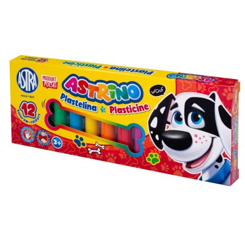 Plastelina 12 kol. mix Astrino (303221003)