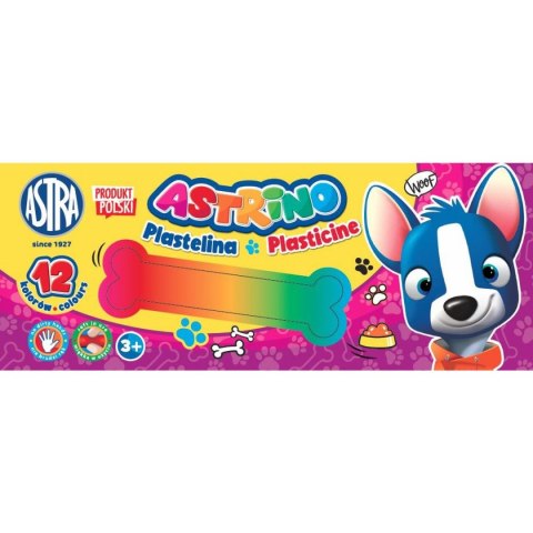 Plastelina 12 kol. mix Astrino (303221003)