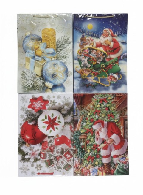 Torba prezentowa Boże Narodzenie [mm:] 290x420x 185 Paw (T-16 L)