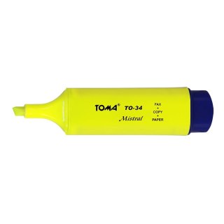 Zakreślacz wkład żółty 1,0-5,0mm Toma (TO-334 0 2)