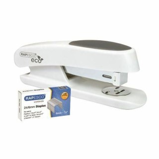 Zszywacz Eco Sting Ray Biały + Zszywki 20 Rapesco