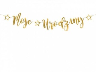 Baner Moje urodziny 16,5x90cm Partydeco (GRL82-019M)