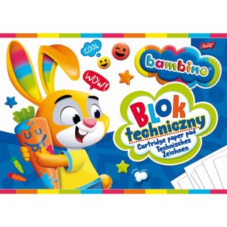 Blok techniczny Bambino A4 190g 10k [mm:] 210x297 Unipap