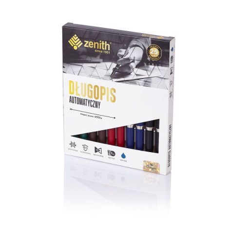 Długopis Zenith 4 nikiel wkład niebieski 0,7mm Zenith