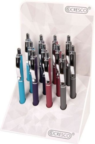 Długopis wielkopojemny Master Soft wkład niebieski 1,0mm Cresco (5907464215450)