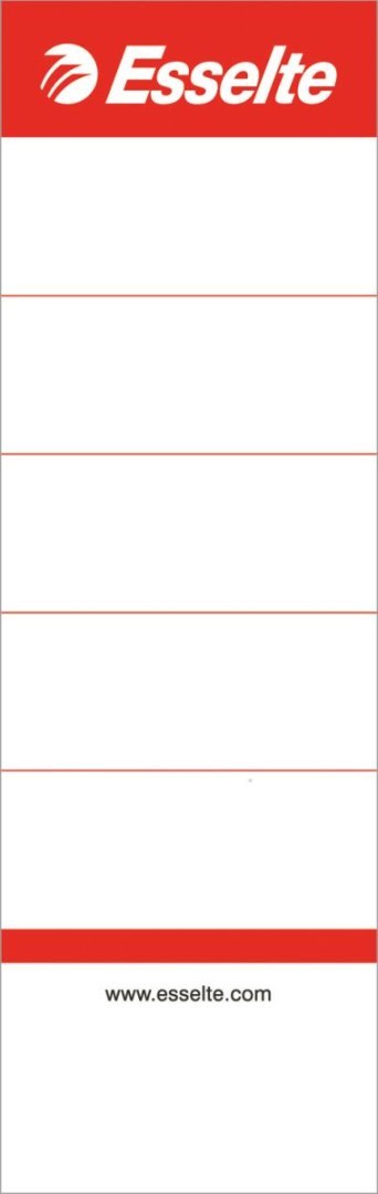 Etykiety opisowe do segregatora biały [mm:] 50x158 Esselte (810801)