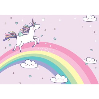 Kartka składana KARNET B8 unicorn tęcza Henry (5905701484300)