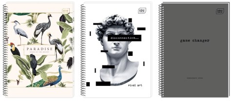 Kołozeszyt (kołonotatnik) A4 50k. 70g krata Interdruk (KOŁOZA450M)