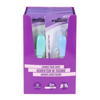 Korektor w taśmie (myszka) mini zielony/niebieski 5mmx8m 5x6 [mm*m] Strigo (SSC448/449)