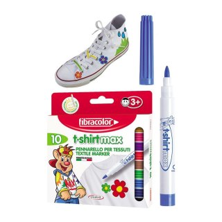 Marker specjalistyczny t-SHIRT wkład mix okrągła końcówka Fibracolor