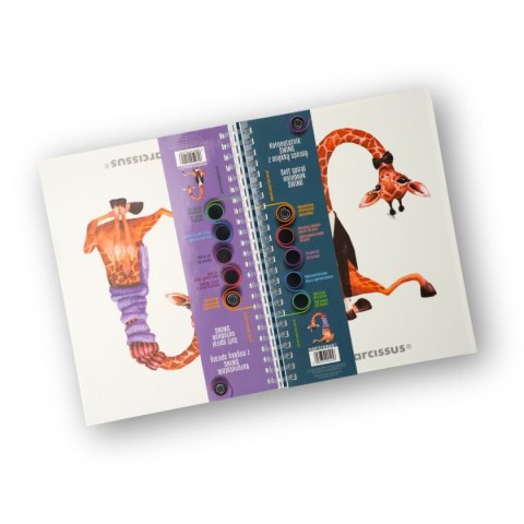 Notes (notatnik) zyrafa A5 80k. krata Narcissus