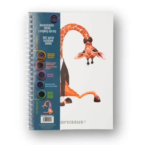Notes (notatnik) zyrafa A5 80k. krata Narcissus