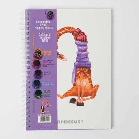 Notes (notatnik) zyrafa A5 80k. krata Narcissus
