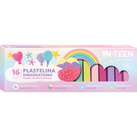 Plastelina 16 kol. mix Yn-teen