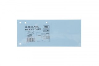 Przekładka czysta indeksująca 1/3 A4 niebieska 160g 50k Protos