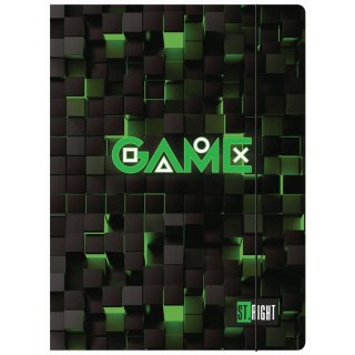 Teczka kartonowa na gumkę ST.RIGHT Green Game A4 mix Unipap