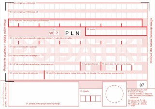 Druk samokopiujący Podatki polecenie przelewu/wpłata gotówkowa 2-odc. A6 80k. Michalczyk i Prokop (471-5)