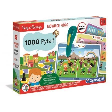 Gra edukacyjna Mówiące pióro 1000 pytań Clementoni (CLM50653)