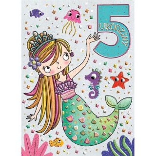 Kartka składana KARNET B6 5 SYRENKA B6 Henry (5905701485291)
