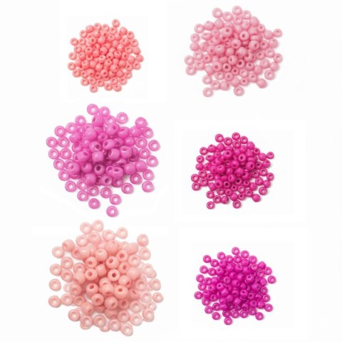 Koraliki kreatywne Craft-Fun Series tonacja różowa Titanum (25BR015)