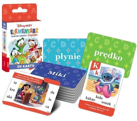 Książeczka edukacyjna Disney Uczy. Tworzę zdania i czytam. Karty Ameet (UEK 9301)