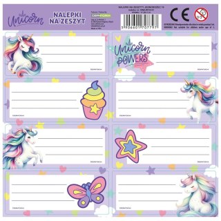 Naklejka na zeszyt Jednorożec Derform (NNZJR16)