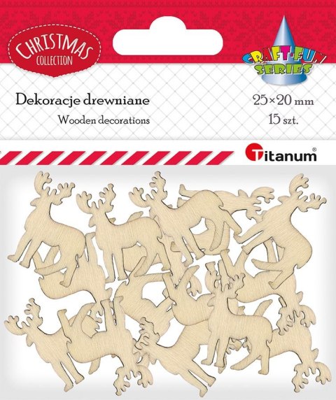 Ozdoba drewniana Craft-Fun Series renifery Titanum (DIY-CH-MA-016)