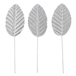 Ozdoba materiałowa Craft-Fun Series Liście na druciku srebrne Titanum (SY-007)