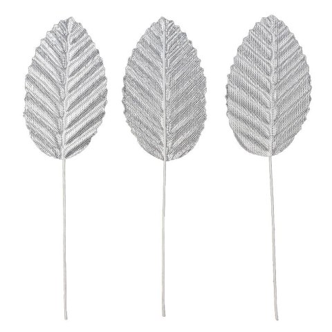 Ozdoba materiałowa Craft-Fun Series Liście na druciku srebrne Titanum (SY-007)