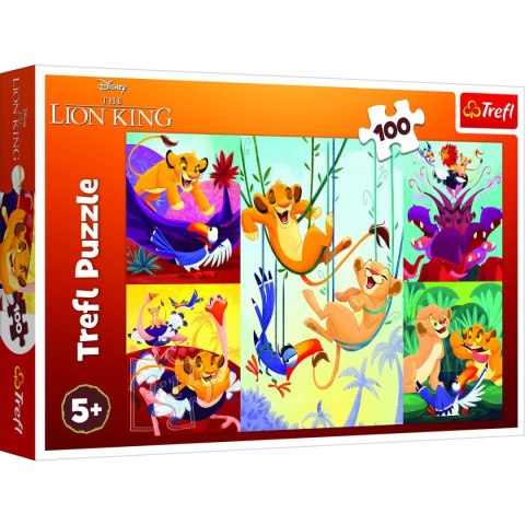 Puzzle Dzielny Król Lew 100 el. Trefl (16478)
