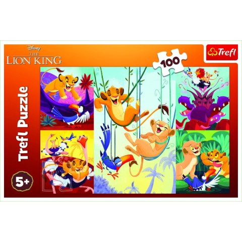 Puzzle Dzielny Król Lew 100 el. Trefl (16478)